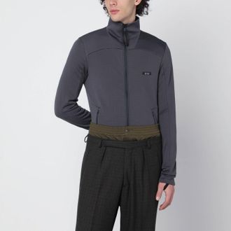 Prada Grey technical-fabric sweatshirt