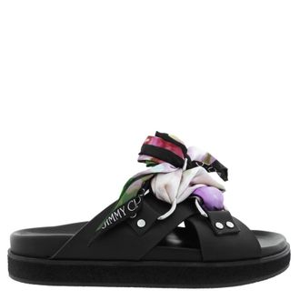 Jimmy Choo London Ruzah Black Vachetta Leather Slip-On Flats, Brand Size 39 ( US Size 9 )