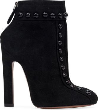 Alaia Studded Ankle Heels