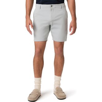 Paige Rickson Flat Front Knit Shorts in Bristol Blue at Nordstrom, Size 32