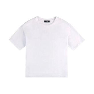 Fay T-Shirts, female, White, Size: XS Round Neck T-Shirt