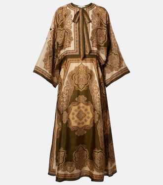 Zimmermann Mahon paisley silk midi dress