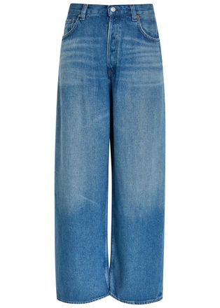 A Gold E Agolde Rounded Baggy Wide-leg Jeans - Blue - 27 (W27 / UK8-10 / S)