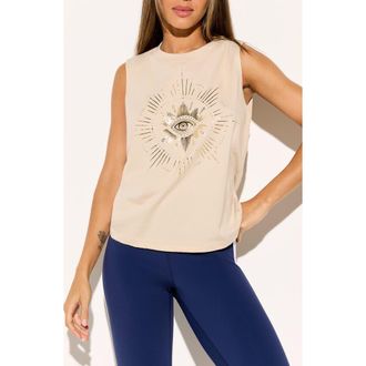 Spiritual Gangster Inner Gaze Vibe Tank in Beachwood at Nordstrom, Size X-Large