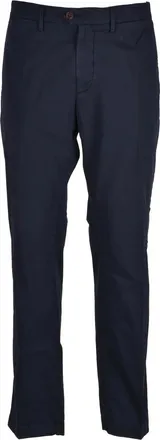 Modfitters Cotton Stretch Trousers with Clean Tailored Silhouette