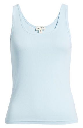 Open Edit Rib Tank in Blue Omphalodes at Nordstrom, Size X-Large