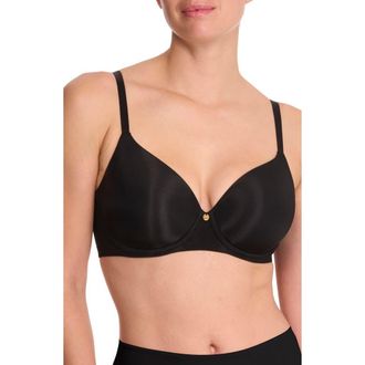 Natori Cloud Comfort Full Fit Back Smoothing T-Shirt Bra in Black at Nordstrom, Size 36Ddd