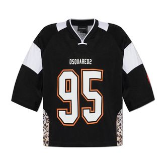 Dsquared2 T-Shirts, male, Black, Size: 2XL T-shirt with logo