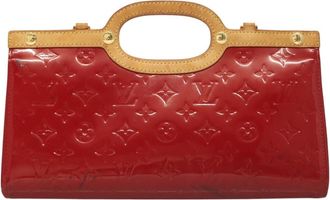 Louis Vuitton Roxbury Drive Handbag Monogram Vernis Red Patent_Leather Bag (Pre-Owned)