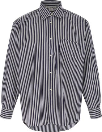 Comme Des Gar&ccedil;ons Dark Blue Relaxed Shirt