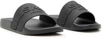 AllSaints Biggy Slide Sandal in Black at Nordstrom, Size 13