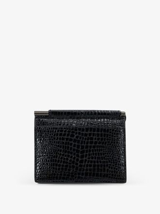 Tom Ford Crocodile-Embossed Goat Leather Card Case - Black