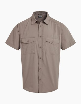 Craghoppers Mens Craghoppers Mens Kiwi II Short-Sleeved Shirt - Grey - Size: 40/Regular