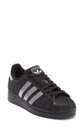 adidas Superstar II Sneaker in Black/Silver/Off White at Nordstrom, Size 7 Womens