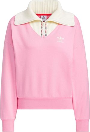 adidas (WMNS) adidas Originals x Feifei RUAN Crewneck Sweatshirt Asia Sizing Pink JE1607