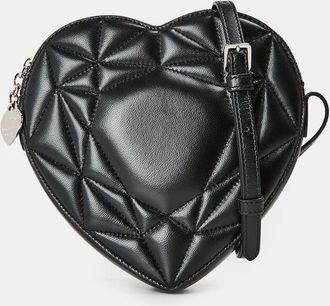 Tiffany & Co. Womens Accessories Pad Heart Cross Body with Chain in Black - One Size