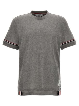 Thom Browne Grey Rwb Detail T-shirt