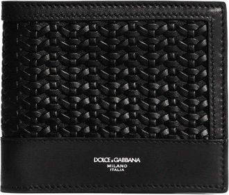 Dolce & Gabbana Black smooth leather wallet