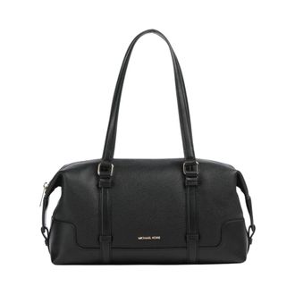 Michael Kors Tassen, Dames, Zwart, ONE Size, Leer, Teddi Schoudertas