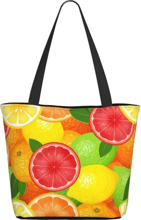 AOOEDM Colorful Lemons Ladies Shopping Bag 13x11x7in.The Perfect ValentineS Day Gift.It Is The Best ValentineS Day Gift For Mom, Daughter, Wife,Etc