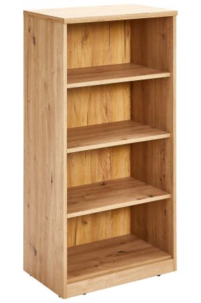 Xora Regal, Eiche Artisan, Holzwerkstoff, 3 F&auml;cher, 55x110x36 cm, Typenauswahl, Wohnzimmer, Regale, B&uuml;cherregale