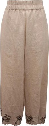 Emma & Gaia Mujer, Pantalones, Beige, Talla: M