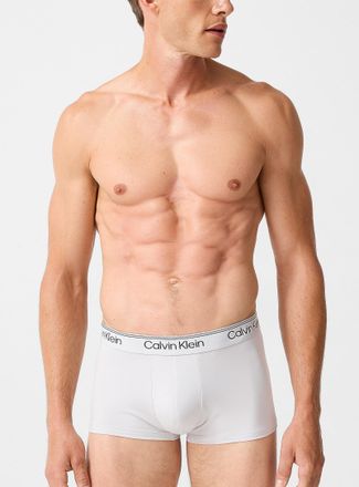 Calvin Klein Mens 2.5 blue/grey/orange trunks Recycled polyester 3-pack