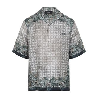 Amiri Short Sleeve Shirts, male, Green, Size: S Amtosh1095 Shirt