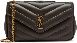 Saint Laurent Loulou Medium Quilted Leather Shoulder bag - Dark Grey - One Size