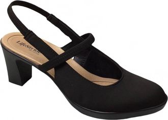 Life Stride Womens Evoke Slingback Pump In Black