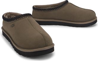 UGG Mens Leather Slides Tasman Ii Dried Oregano Sheep Flip Flops &