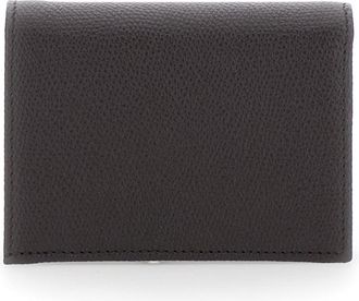 Valentino Garavani Womens Flap Wallet Brown Leather Calf