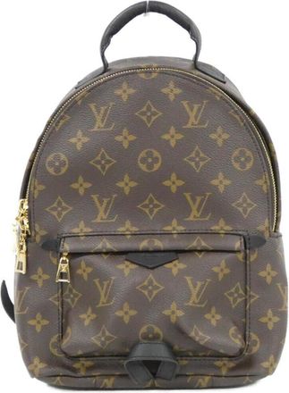 Louis Vuitton Monogram Marron Coated Canvas Backpack (Pre-Owned)