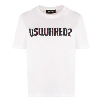 Dsquared2 Dames, Tops, Wit, Maat: XS Katoen