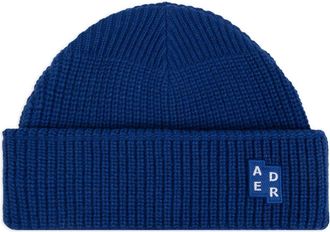 Ader Error Significant TRS Tag beanie hat 01 - unisex - Nylon/Wool - One Size - Blue
