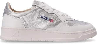 Autry Silver Lace Up Sneakers