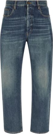 Saint Laurent Jeans - Heren - Regular Fit Jeans - Blauw - W33 - Jeans