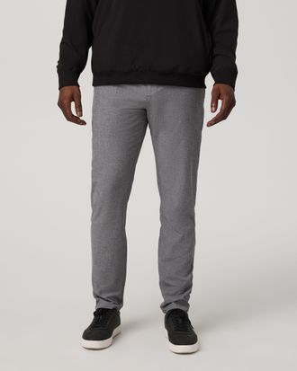 Vuori Clothing Aim Trouser Athletic Slim Fit 30 | Gull Grey Linen Texture | 31