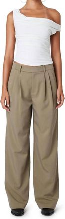 Nia Kara Trouser In Olive Grey