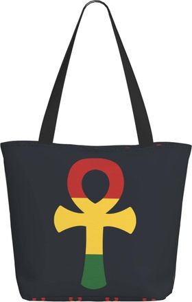 AOOEDM Rasta Ankh Egyptians Ladies Shopping Bag 13x11x7in.The Perfect ValentineS Day Gift.It Is The Best ValentineS Day Gift For Mom, Daughter, Wife,Etc
