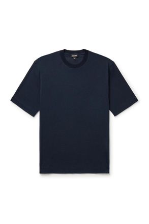 Ermenegildo Zegna Cotton and Silk-Blend Jersey T-Shirt