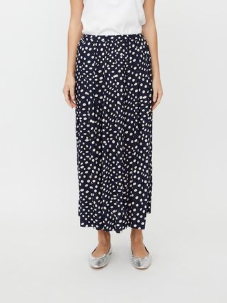 Masai MaSiffan Polka Dot Skirt in Navy Blazer at Nordstrom, Size X-Small