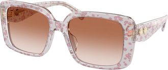 Coach HC8424U CAD54 595313 Womens Sunglasses Pink Size 54