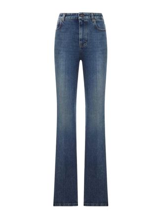 Balenciaga High-Waisted Jeans In Vintage Blue