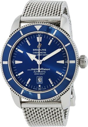 Breitling Pre-owned Breitling Superocean Heritage 46 Automatic Chronometer Blue Dial Mens Watch A1732016-C734