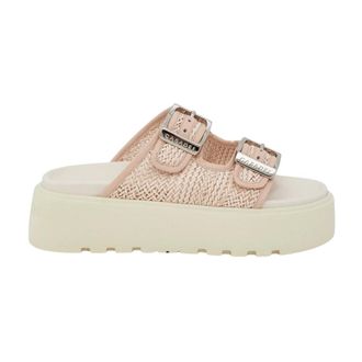 Casadei Sliders, female, Pink, Size: 11 US Birky Ale Platform Sandal