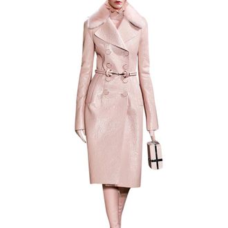 Alexander McQueen Alexander Mcqueen Coat With Mink Fur Collar Size M