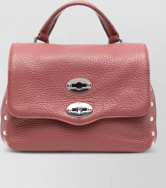Zanellato leather stud-embellished shoulder bag