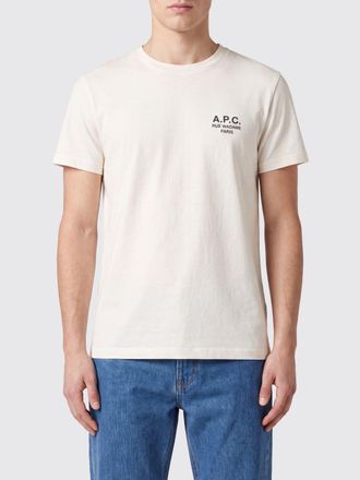 A.P.C. A. P.C. T-shirt slim fit in cotone con logo a contrasto