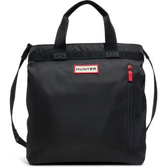 Hunter Hybrid Convertible Tote Bag in Other Black at Nordstrom